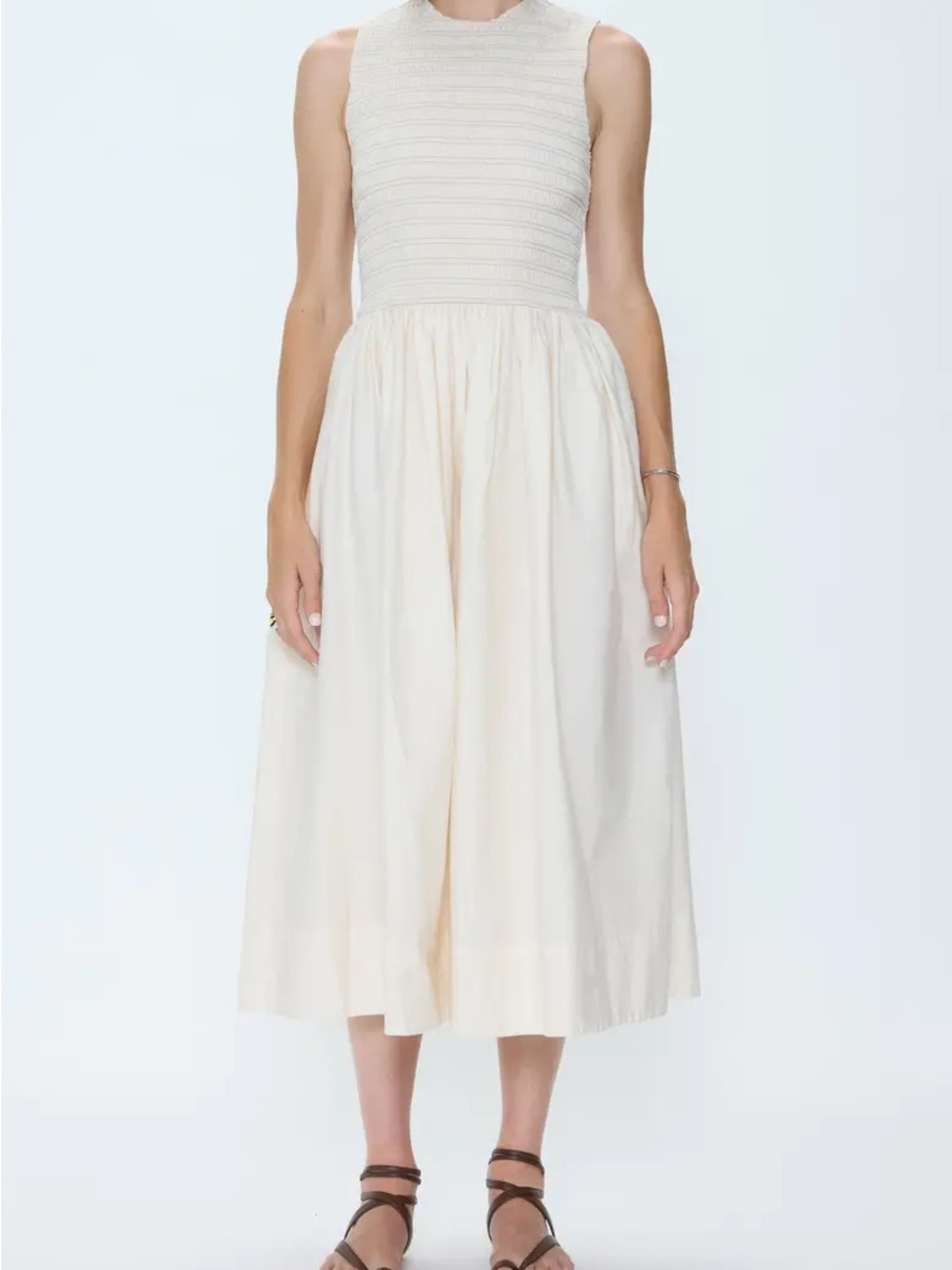NWT Pistola Gladys Oyster Shell MIDI Dress
